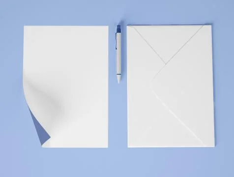3D Illustration. Mockup of set of identity for branding. Stock Illustration