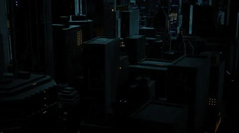 3d illustration -  Model of Sci-fi city Stock Illustration