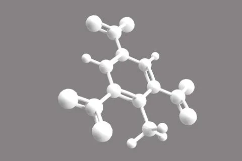 3D Illustration of a Molecule Illustrazione stock