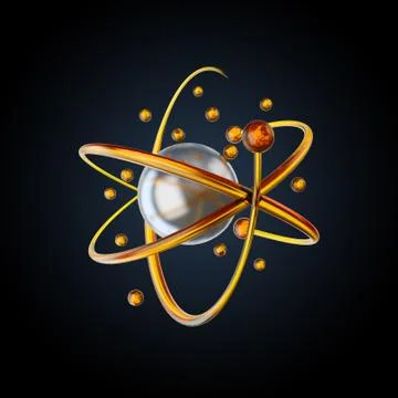 3d illustration of molecule model. Science or medical background with molecul Stock Illustration