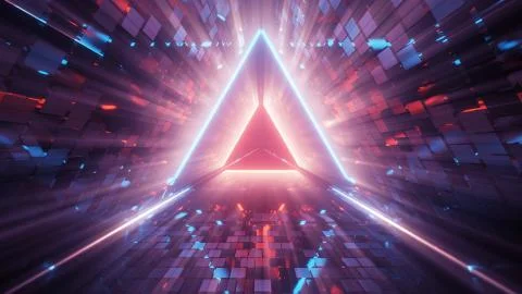 3d illustration motion background live wallpaper of the abstract door to heaven Illustration