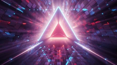 3d illustration motion background live wallpaper of the abstract door to heaven Ilustração Stock