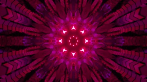 3d illustration of moving corridor with changing neon colors Stock Footage 160525909