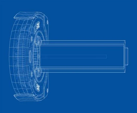 3d illustration of a MRI machine Stock Illustration