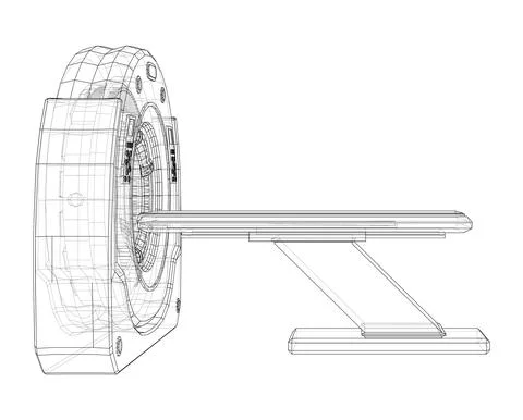 3d illustration of a MRI machine Stock Illustration