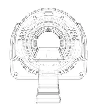 3d illustration of a MRI machine Stock Illustration
