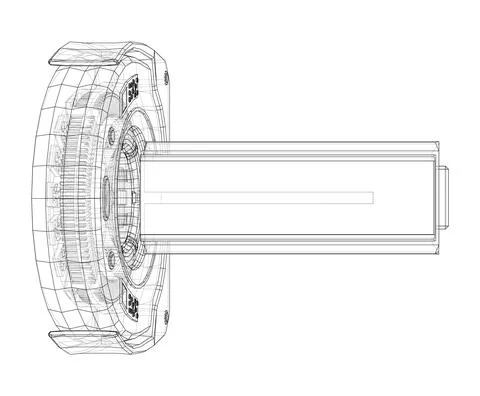 3d illustration of a MRI machine Stock Illustration