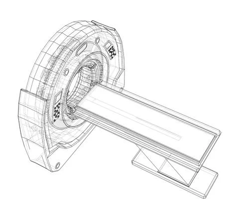 3d illustration of a MRI machine Stock Illustration