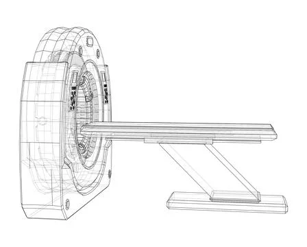 3d illustration of a MRI machine Stock Illustration