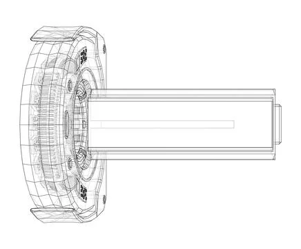 3d illustration of a MRI machine Stock Illustration