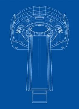 3d illustration of a MRI machine Stockillustratie
