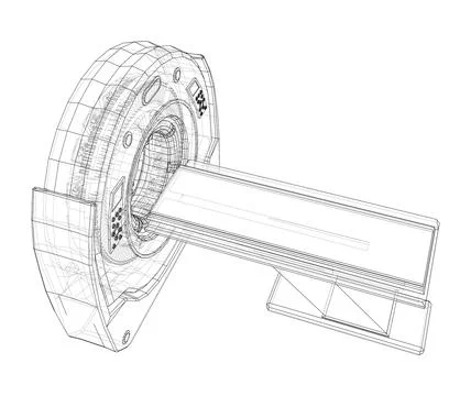 3d illustration of a MRI machine Stock Illustration