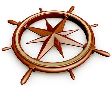 3D illustration of a navigation concept Stock Illustration