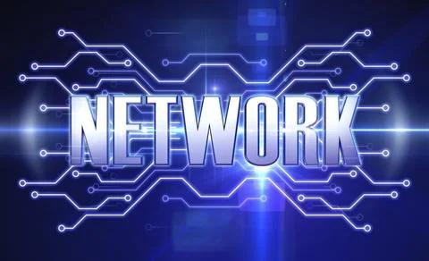 3D illustration of a network background Illustrazione stock