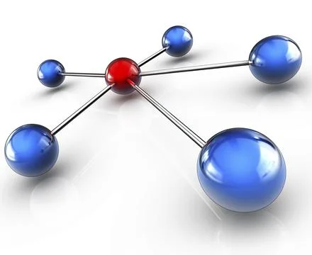 3D illustration of a network concept Illustrazione stock