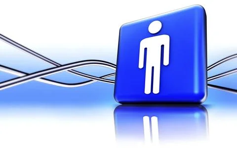 3D illustration of a network concept Ilustración de archivo