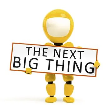 3d illustration of the next big thing robot Illustrazione stock