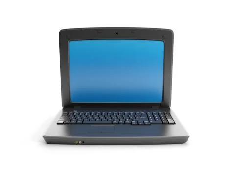 3d illustration: notebook close-up Stock Illustration