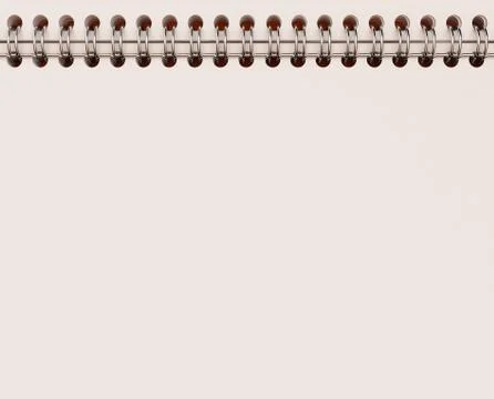 3D Illustration of Notepad with spring on color background Stock Illustration