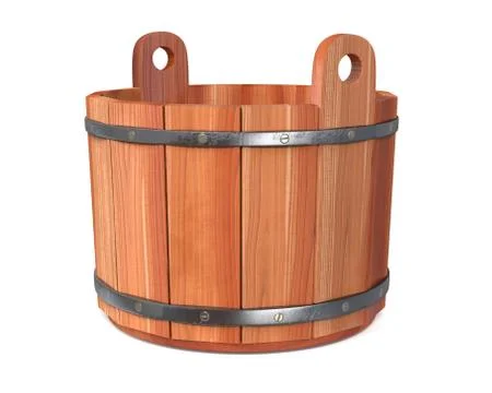 3d illustration objects for a sauna Stock Illustration