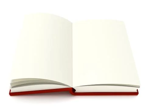 3D Illustration of an Open Book Illustrazione stock