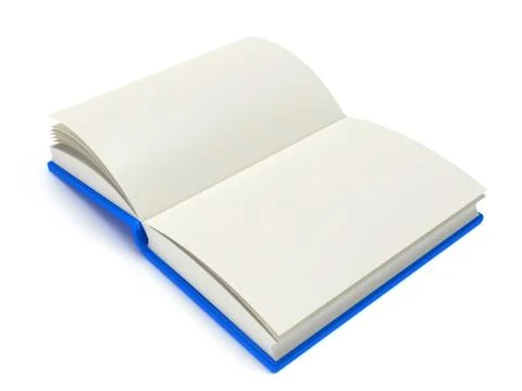 3D Illustration of an Open Book Illustrazione stock
