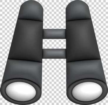 3d illustration Optical instruments for viewing distant. binoculars, spyglass Illustrazione stock
