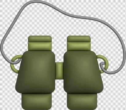 3d illustration Optical instruments for viewing distant. binoculars, spyglass Stock Illustration