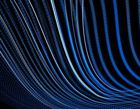 3D illustration or representation with blue colors Stock Photos