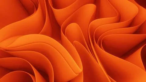 3D illustration of orange abstract background 库存插图