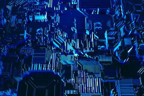 3d illustration of a pattern in the form of a metal, technological plating of Stock Illustration
