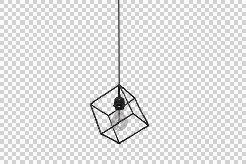 3d illustration of pendant light Stock Photos