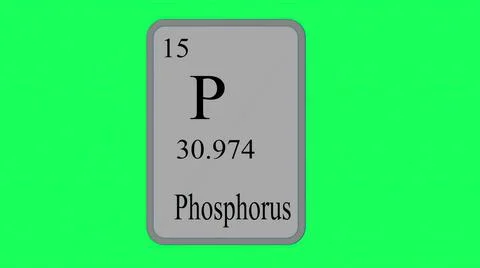 3D illustration - Phosphorus. Element of the periodic table of the Mendeleev  Stock Illustration