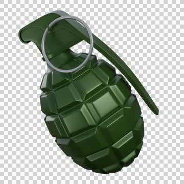 3d illustration of pineapple grenade Stockillustratie