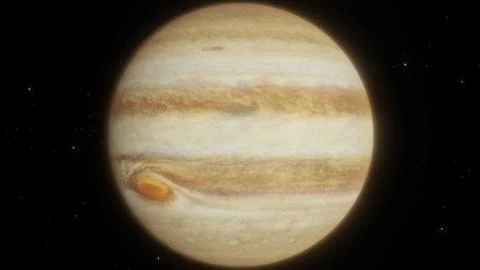 3D Illustration of Planet Jupiter 4K (4) Stock Illustration