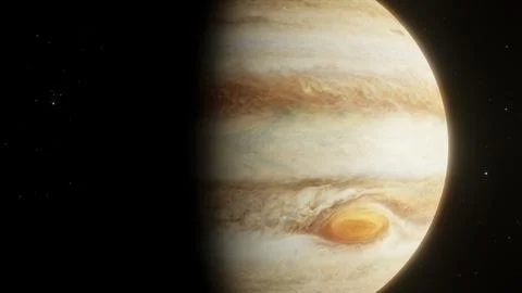 3D Illustration of Planet Jupiter 4K (2) Stock Illustration