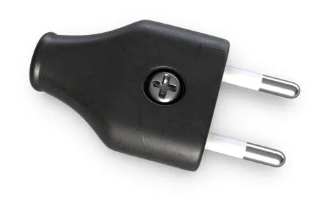 3D illustration of power plug isolated on a white background Stock Illustration