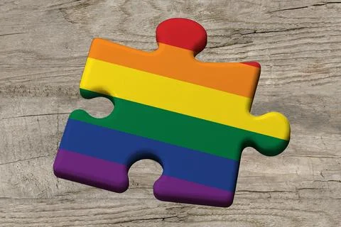 3D illustration Pride (Rainbow) flag Stock Illustration