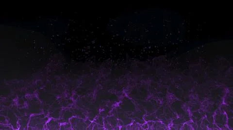3d illustration of purple wave pattern on dark background. Stock Illustration