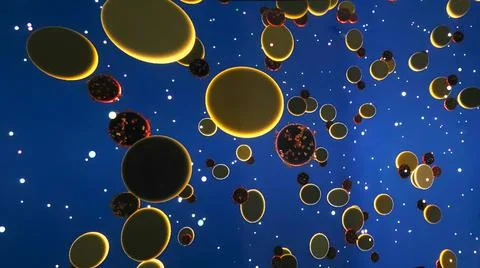 3d illustration of randomly colored bars coming together on a black background. Stock Illustration