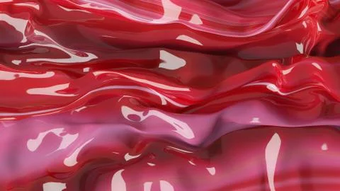 3D Illustration Raspberry Creamy Texture Stock Illustration