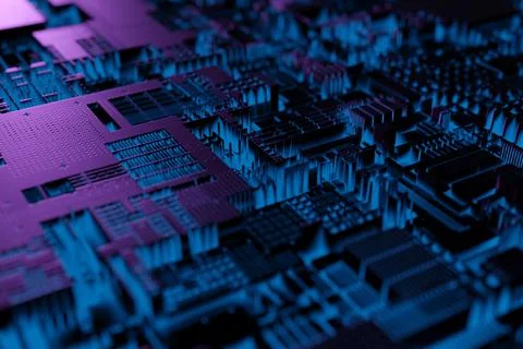 3d illustration of a realistic model of a robot or cyber armor. Close-up equi Stock Illustration