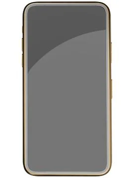 3d illustration realistic smartphone prototype mobile phone frame with templa Stock Illustration