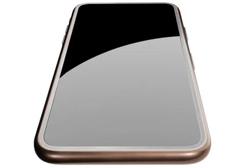 3d illustration realistic smartphone prototype mobile phone frame with templa Stock Illustration