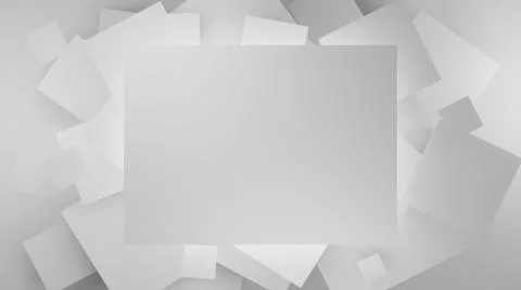 3D Illustration of rectangular and square planes. Stock Illustration