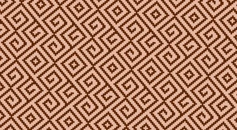 3D illustration of a red African pattern Foto stock
