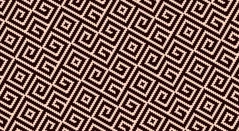 3D illustration of a red African pattern Foto stock