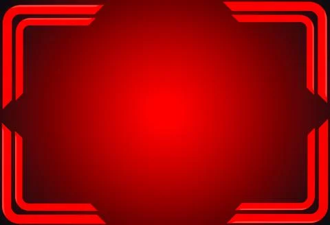3D illustration red arrow frame abstract background Stock-Illustration