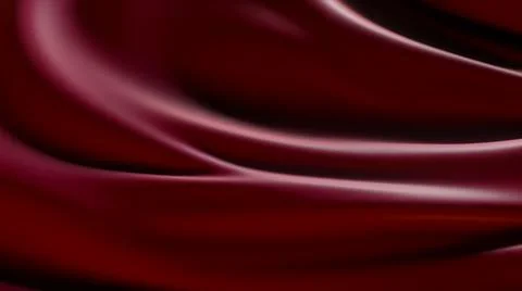 3d illustration of a red developing silk fabric. Elegant and luxurious fashio 스톡 일러스트