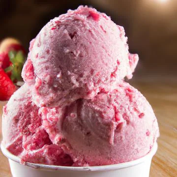 3d illustration rendering of ice creams of different colors and flavors decor Stock Photos